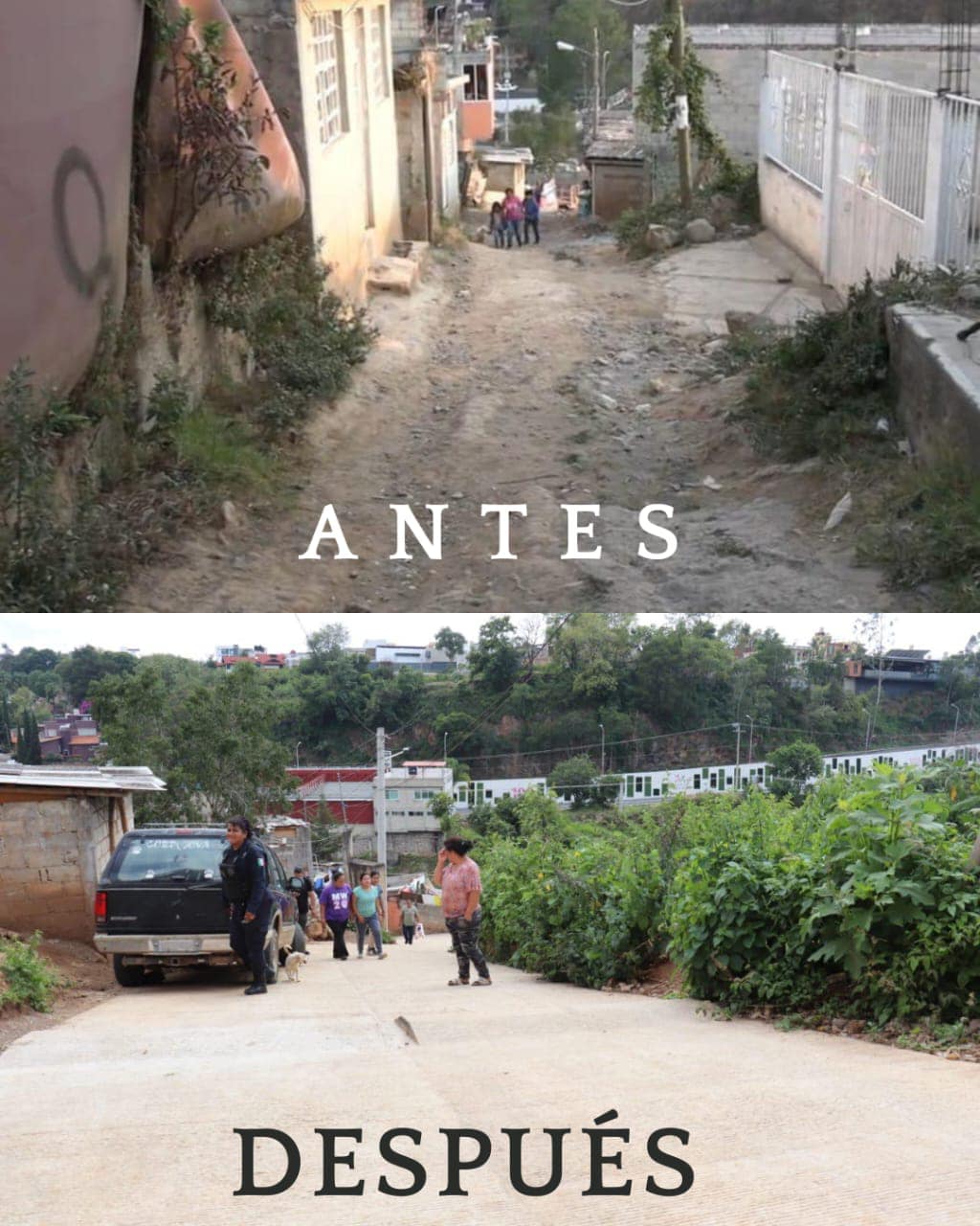 Más pavimentaciones en San Juan Zitácuaro por el Gobierno de Soluciones 